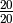 \frac{20}{20}