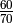 \frac{60}{70}