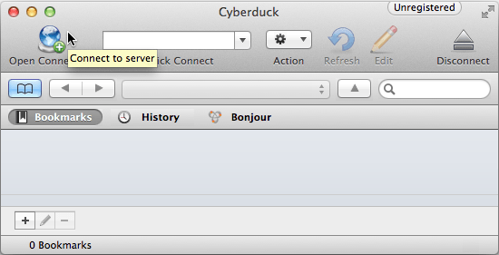 Starting CyberDuck