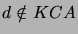 $ d \notin KCA$