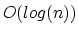 $O(log(n))$