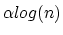 $\alpha{log(n)}$