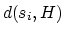 $d(s_i,H)$