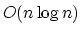 $O(n\log n)$