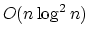 $O(n\log^2n)$